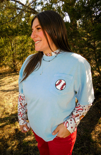 Baseball Mesh Top