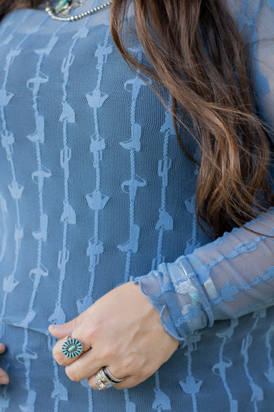Lariat Lace-Denim