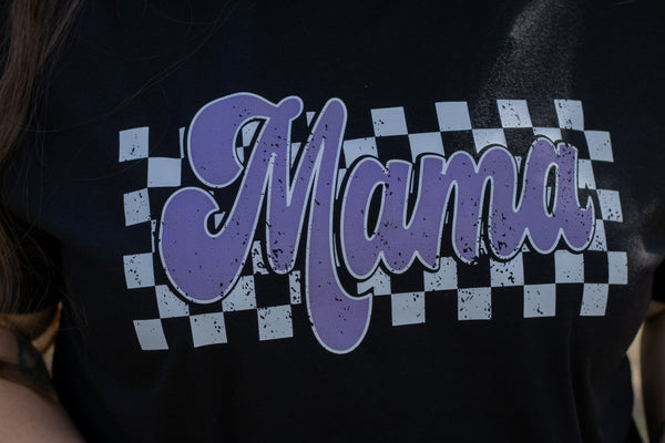 Purple Checkered Mama