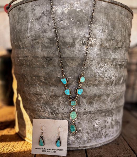 Sonoran Scott Skeets Lariat Necklace & Earrings