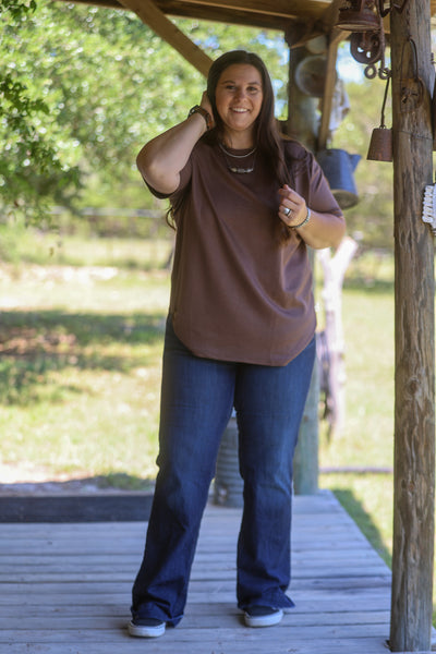 Cloud Basic Free Tee-Mocha