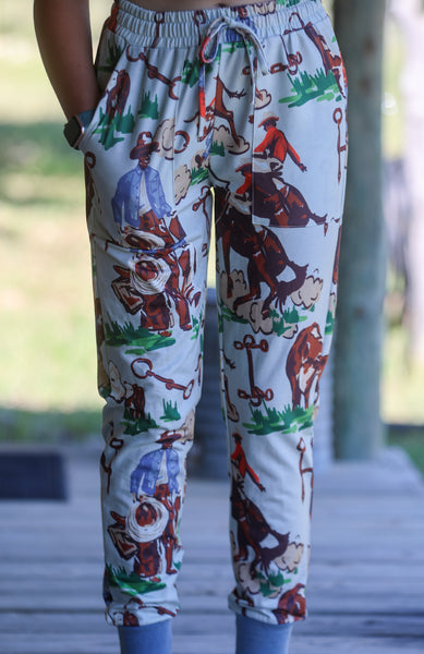 Vintage Ranch Joggers-Bark