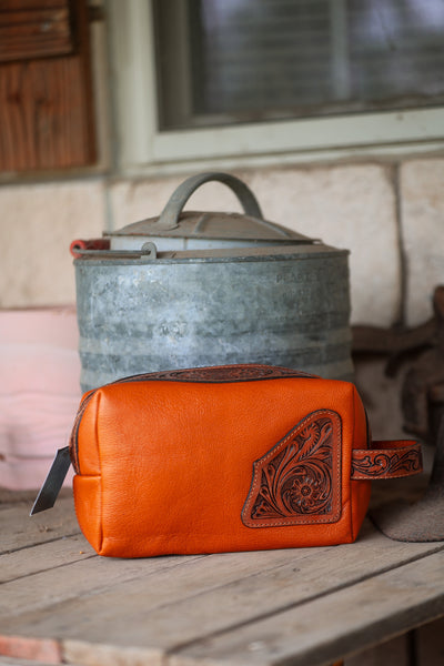 Tooled Corner Toiletry Bag
