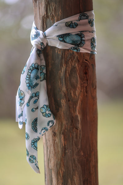 Turquoise Cluster Wild Rag
