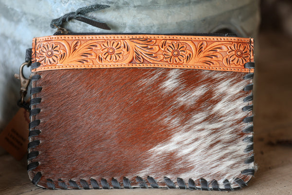 HOH Wrislet with Tooled Leather