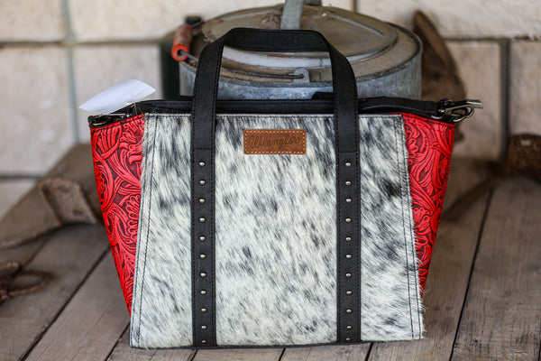 Wrangler Hide Back with Tooled Gusset Sides