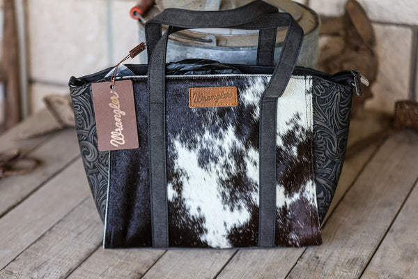 Wrangler Hide Back with Tooled Gusset Sides