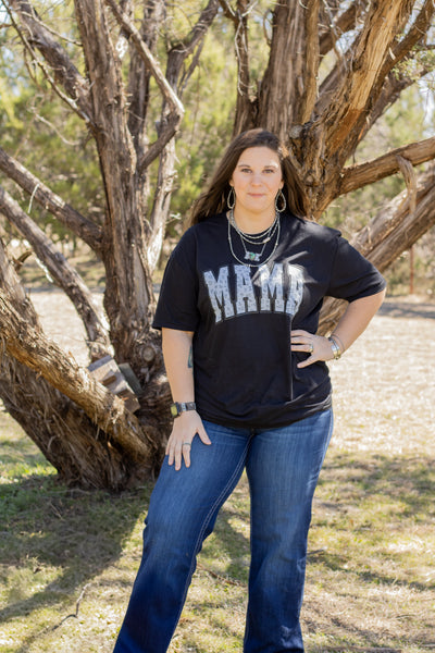 Black Branded Mama Tee