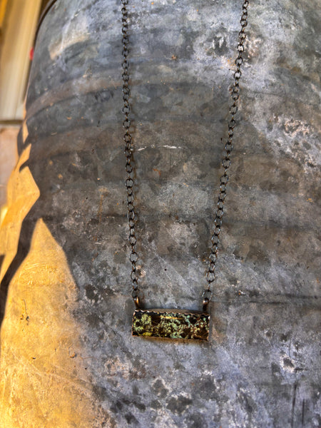 Navajo Made Blackjack Bar Necklace